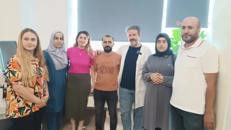 Batman'da anne karnındaki 8 aylık bebeğe kan nakli yapıldı