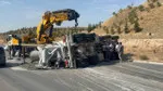 Eskişehir’de beton mikseri devrildi: 1 yaralı