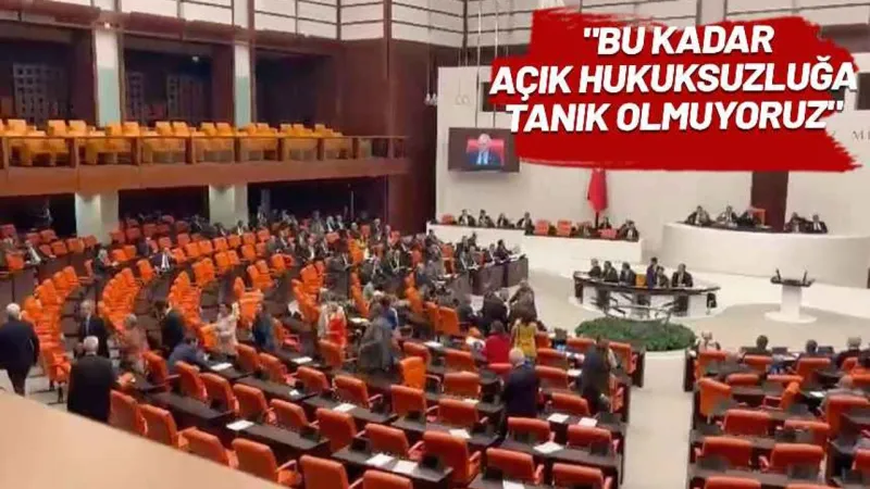 HSK seçimi! CHP'liler TBMM Genel Kurulu'nu terk etti