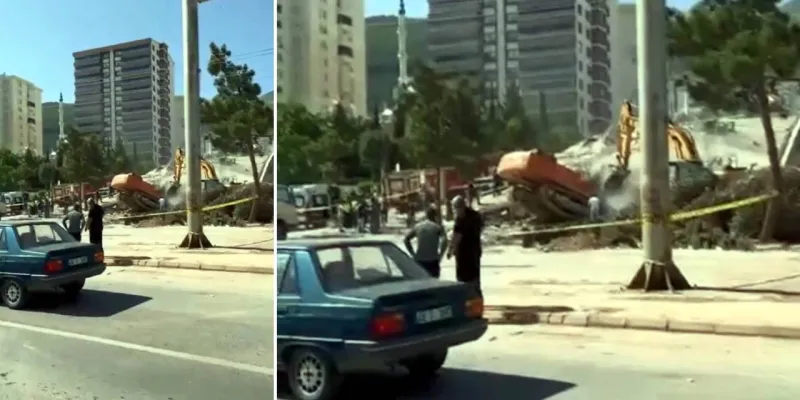 Kahramanmaraş'ta Facia! İş Makinesi Operatörü Enkaz Altında Kaldı!