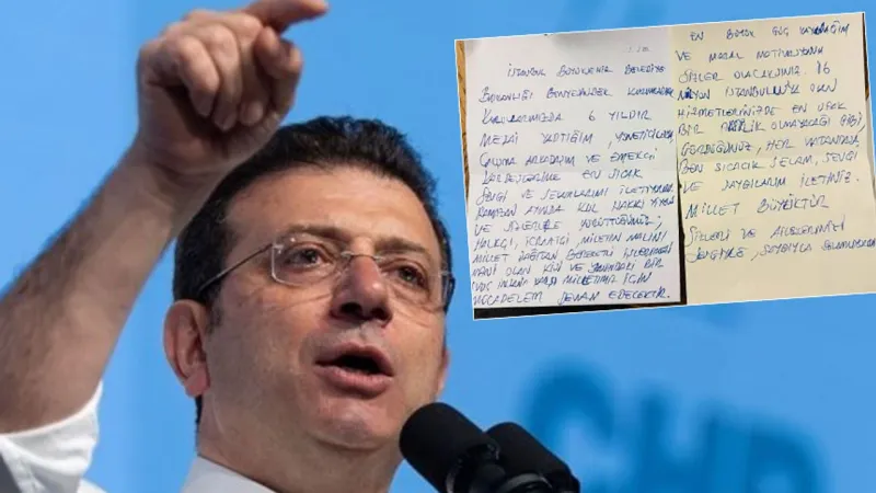 Ekrem İmamoğlu'ndan Mesai Arkadaşlarına Duygusal Mesaj: "Sizler Gücümüz"
