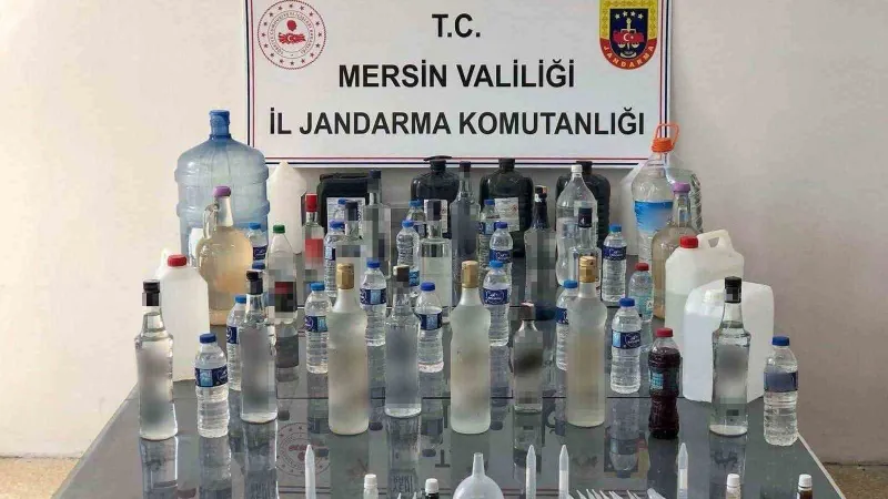 Mersin'de Sahte İçki Operasyonu! 127 Litre Ele Geçirildi!