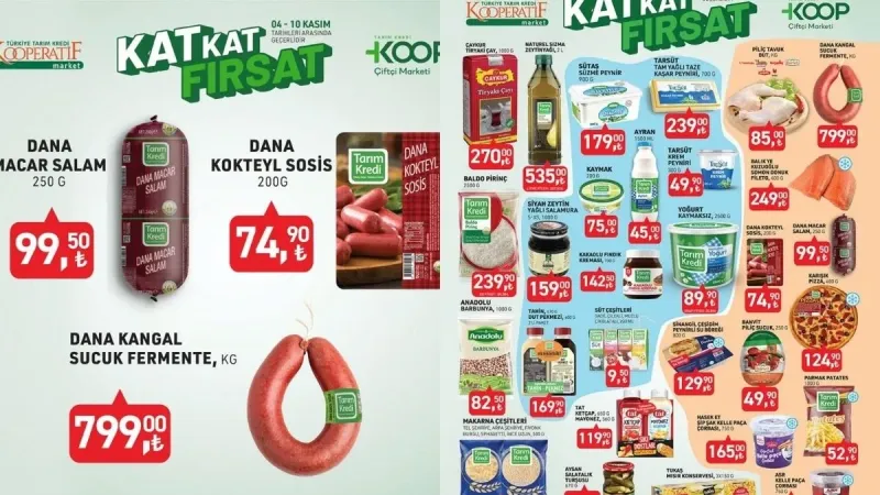 Tarım Kredi Market’te tiryaki çay 270 TL, tuvalet kağıdı 249,90 TL! Yüzde 50 indirimli 4-10 Kasım fırsatları başladı