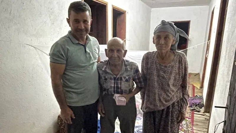 Yangında küle dönen ve tek birikimleri olan 80 bin liraları, Merkez Bankası tarafından yenilendi
