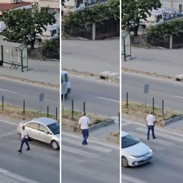 Bartın'da Yaya Geçidinde Şaşkınlık! Ne Yapmaya Çalıştı?