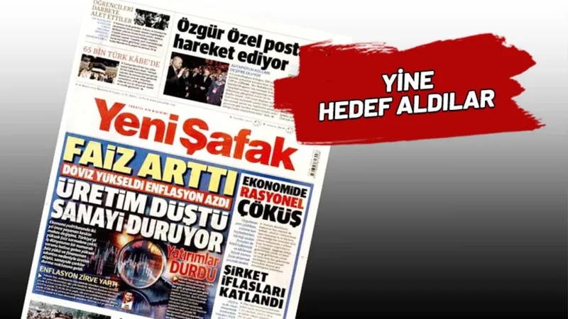 Yenişafak’tan ekonomi yönetimine yaylım ateşi